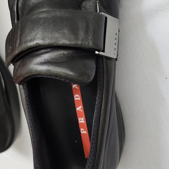 Prada sports loafer black size 38 1/2 UK 8 1/2 us - Picture 6 of 9